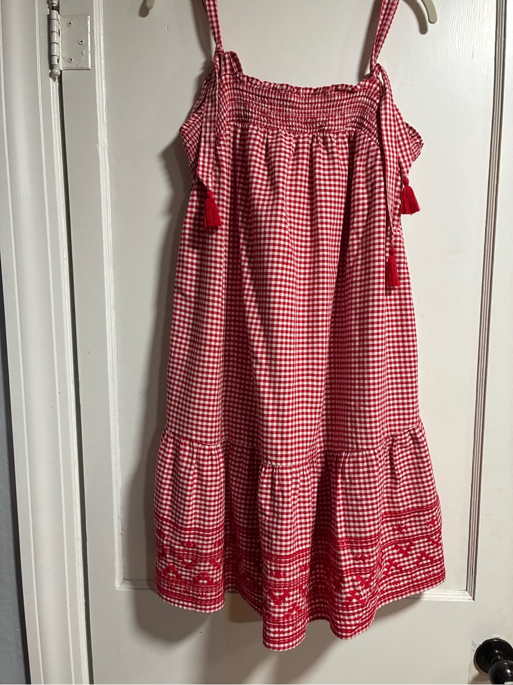 Old Navy Red and White Gingham Dress - Picture 5 of 6